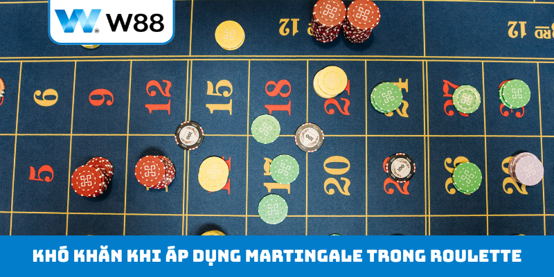 Khó khăn khi áp dụng Martingale trong Roulette