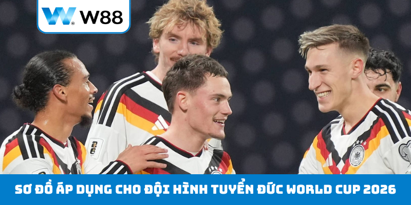 Sơ đồ áp dụng cho đội hình tuyển Đức World Cup 2026