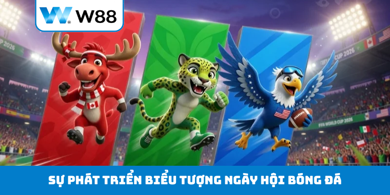 Sự phát triển biểu tượng ngày hội bóng đá