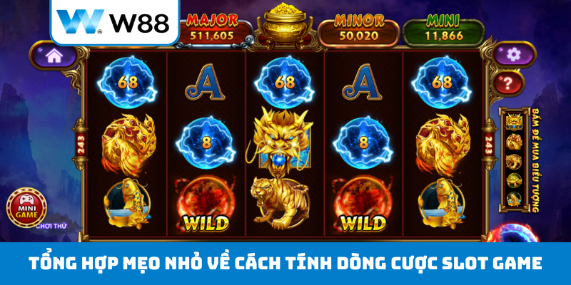 Tổng hợp mẹo nhỏ về cách tính dòng cược slot game